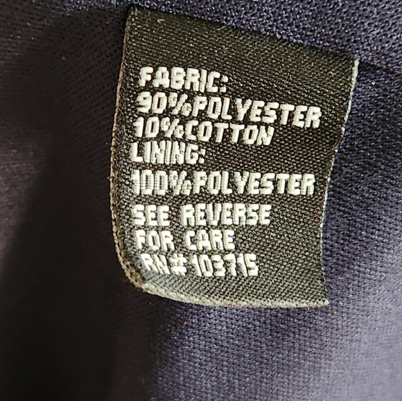 EUC Sharagano Navy and White Dress with Crochet Look.  Size 4. - Picture 4 of 5